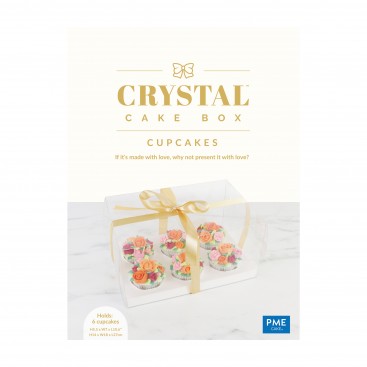 PME Cupcake Box Crystal for 6 pcs
