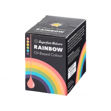 Набор красителей для шоколада - 6 основных цветов (Rainbow), Sugarflair