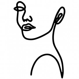 Dekoracija "Merginos veidas" (Nr.2)