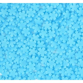 Snowflakes Light Blue, 6 mm, 60 g, On Cake