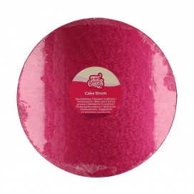 Поднос круглый - вишневый (Cerise Pink), ø30 см, 12 мм, FunCakes