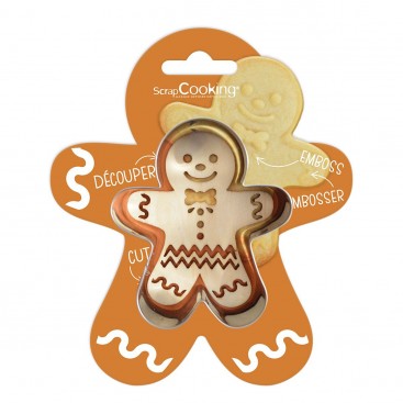 Sausainių formelė su įspaudu "Imbierinis žmogeliukas", ScrapCooking