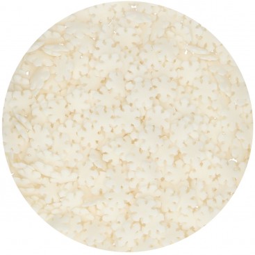 Pabarstukai "Snowflakes White", 50 g, FunCakes