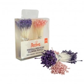 Decora Pistils for flowers - Pink, Purple, pk/288