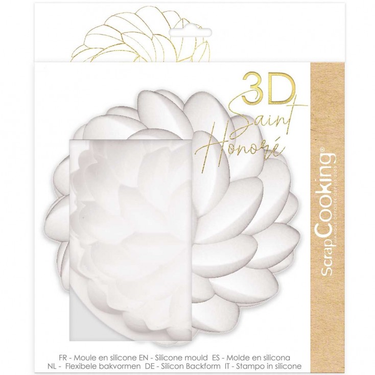 Kit à cuisiner Scrapcooking Moule silicone 3D- Florescence 18 cm