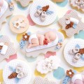 Katy Sue Mould Button Baby on Blanket