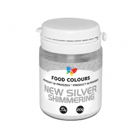 Food Colours Pearlescent - Silver, 25 g