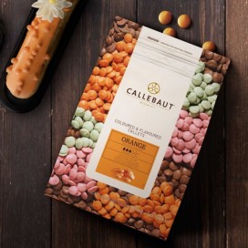 Шоколад цветной Callebaut Orange, оранжевый апельсин, 200 г, Callebaut