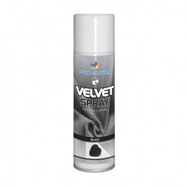 Food Colours Velvet Effect Spray - Black, 250 ml
