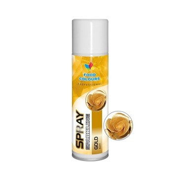 Food Colours metallic spray Gold, 250 ml