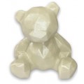 Съедобные украшения - геометрический медвежонок, белый (Pearl White)