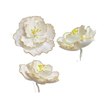 SL Edible Cake Topping Decorations - Camellia