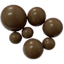 SL Edible Cake Topping Decorations - Spheres Glossy Brown