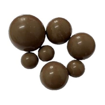 SL Edible Cake Topping Decorations - Spheres Glossy Brown