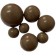 Съедобные украшения - набор шаров, коричневый (Glossy Brown)
