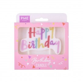 PME Candle Topper - Pink Pastel Birthday Candle