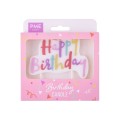 Свечка "Happy Birthday Pink Pastel", PME