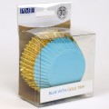 Бумажные формы для кексов "Blue with gold trim", PME (30 шт.)