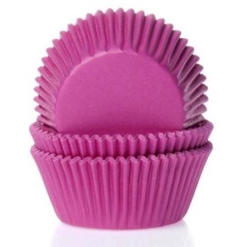 Бумажные формы для кексов - розовый (Pink), HOM (50 шт.)