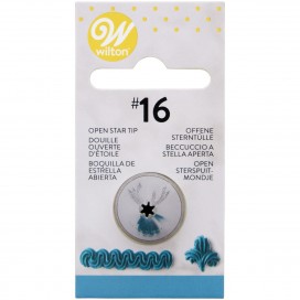 Wilton Decorating Tip Nr.016 Open Star Carded