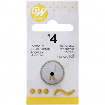 Wilton Decorating Tip Nr.004 Round Carded