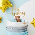 PartyDeco Cake Topper Happy Birthday - Gold