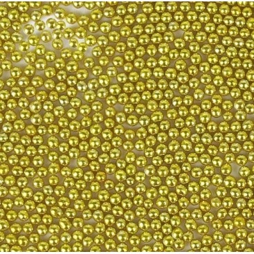 Metallic Gold - golden sprinkles, (2mm), 80 g, On Cake