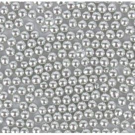 Sprinkles - Metallic silver pearls (5 mm), 80 g, On Cake