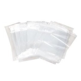 Plastikiniai maišeliai su lipnia juosta - 10x15+4 cm (50 vnt.)