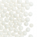 White Matt Sugar Sprinkles, 80 g, On Cake