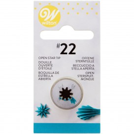 Wilton Decorating Tip Nr.022 Open Star Carded