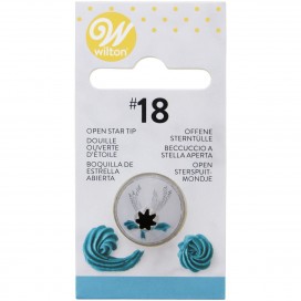 Wilton Decorating Tip Nr.018 Open Star Carded