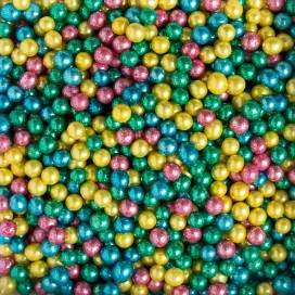 Посыпка - жемчужины разноцветные, 80 г, Decora