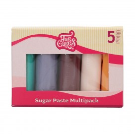 FunCakes Sugar Paste Multipack Boho Chic Colours 5x100 g