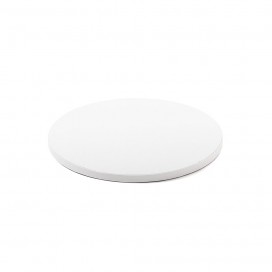 Поднос круглый - белый (White), ø25 см, 12 мм, Decora
