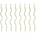 PartyDeco Birthday Candles Curl Gold pk/8