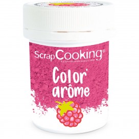 Dažai sausi aromatizuoti - aviečių rožinė (Pink / Raspberry), 10 g, Scrapcooking