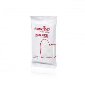 Сахарная мастика для моделирования - белый (White), 1 кг, Saracino