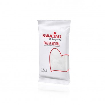 Сахарная мастика для моделирования - белый (White), 1 кг, Saracino