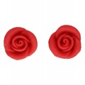 Edible decorations - Marzipan roses, red, FunCakes (6 pcs.)