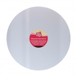 FUNCAKES MASONITE CAKE BOARD ROUND Ø25 CM- White