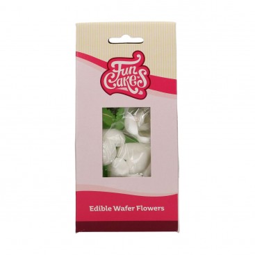 Edible decorations - Tulip and leaves, 12 pcs., FunCake