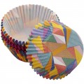 Cupcake papers - multi-colored triangles Wilton (75 pcs.)