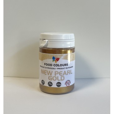 Dažai sausi (kandurinas) - Perlamutrinė auksinė (Pearl gold dust), 20 g, Food Colours