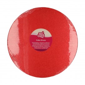 Padėklas apvalus - raudonas (Red), ø30,5 cm, 12 mm, FunCakes