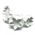 Set of molds with a pusher "Flower mix", Decofee (3 pcs.)