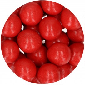 Crispy chocolate balls - Pearl red, 130 g