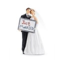 PartyDeco Cake Topper Just Married, PartyDeco