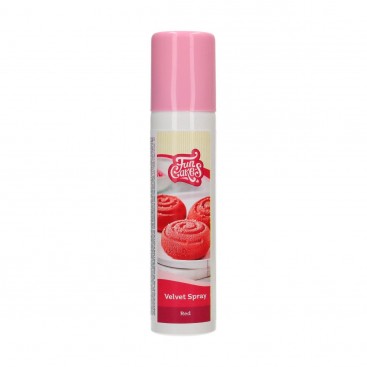 Purškiamas veliūras (velvetas) - Raudonas (Red), 100 ml, FunCake