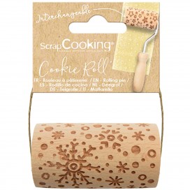Cookie stamp wooden tip "Snowflakes", ScrapCooking (1 pc.)